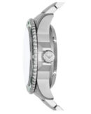 Emporio Armani Diver Automatic Green Dial Silver Steel Strap Watch For Men - AR60061
